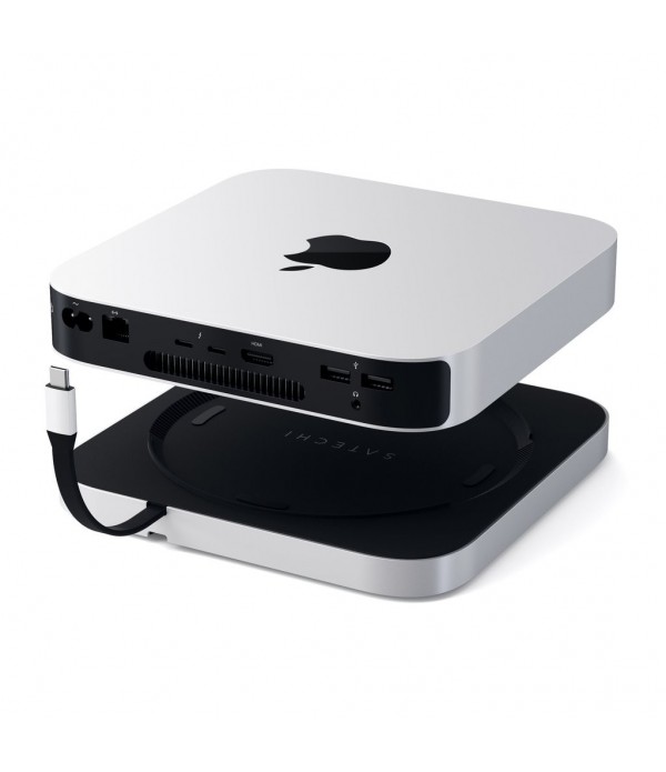 Satechi - Stand & Hub for Mac Mini with SSD Enclosure (sv)  