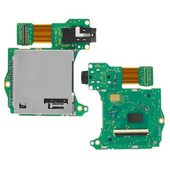 Board PCB com leitor de jogos e conector de audio jack para Nintendo Switch HAC-001