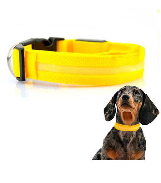 coleira-led-para-animais-de-estimacao-tamanho-l---amarelo coleira-led-para-animais-de-estimacao-tamanho-l---amarelo