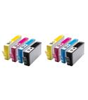 CONJUNTO DE 8 TINTEIROS COMPATIVEIS HP 364XL                                                                                    