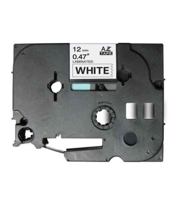 Compativel Brother TZe231 Fita Laminada 12mmx8mts Branco/Preto