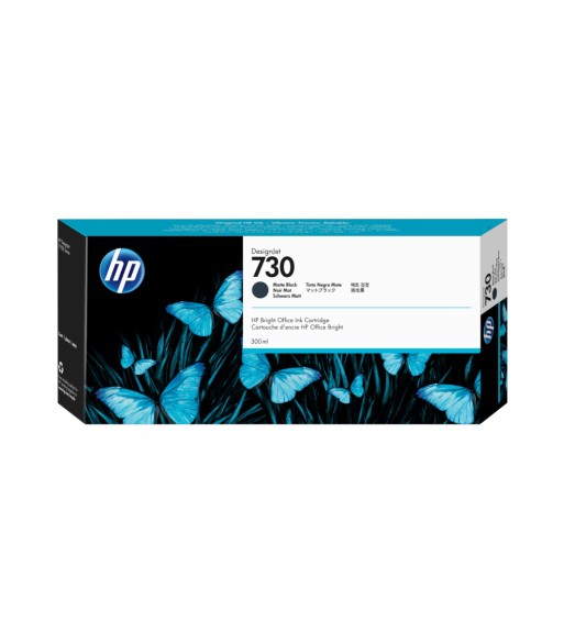 Tinteiro Original HP 730 (P2V71A) preto mate 300ml