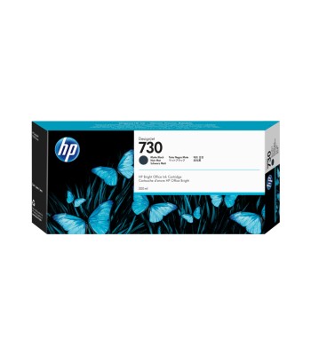 Tinteiro Original HP 730 (P2V71A) preto mate 300ml