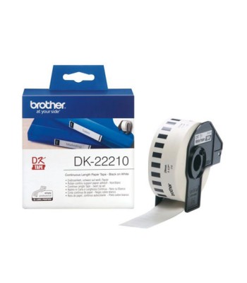 Etiqueta Original Brother Dk22210 29mm x 30,48mt - Branca