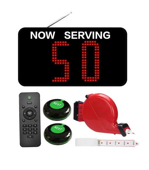 Kit Gestão de Senhas de Vez Visor com 2 Digitos