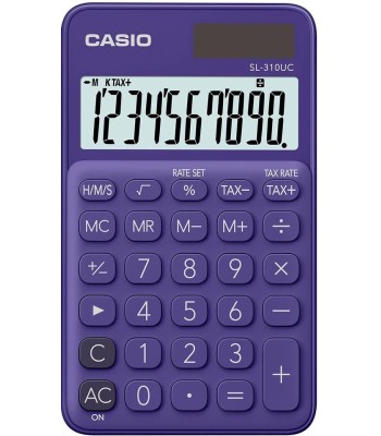 Casio Calculadora de Bolso 10 Digitos Roxo (SL-310UC)