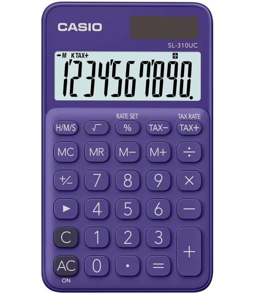 Casio Calculadora de Bolso 10 Digitos Roxo (SL-310UC)