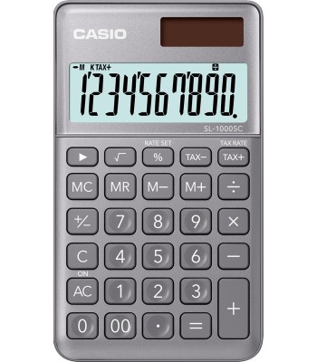 Casio Calculadora de Bolso 10 Digitos Cinza (SL-1000SC)