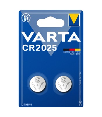 Pilhas de botão Litio CR2025 3V (2 pcs) Varta