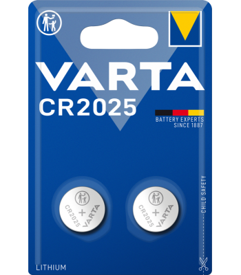 Pilhas de botão Litio CR2025 3V (2 pcs) Varta