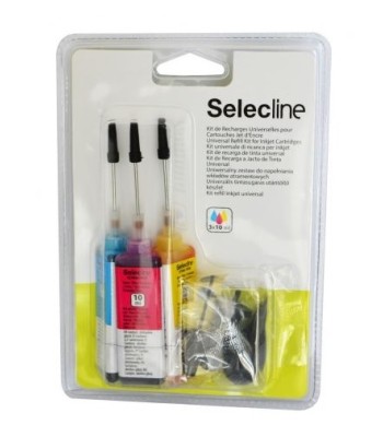 Kit de Recarga Universal Tricolor para Tinteiros