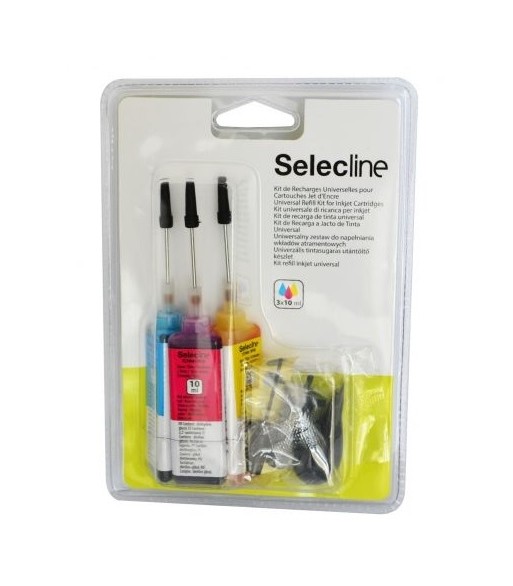 Kit de Recarga Universal Tricolor para Tinteiros