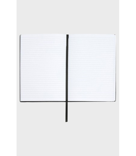 Bloco Notas Pautado A5 14.5x21cms Semi Pele Preto