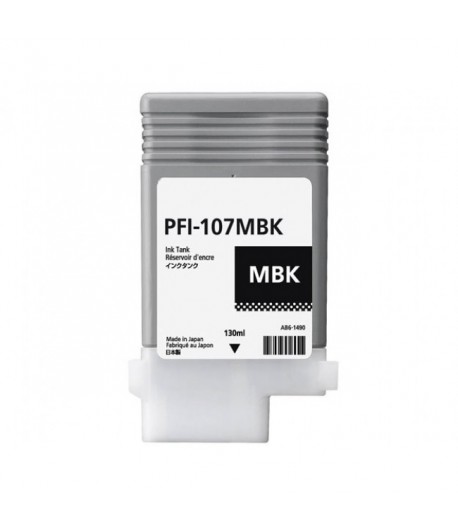 Tinteiro Canon Compatível PFI-107 MBK Preto Mate Pigmentado (6704B001)                                                          