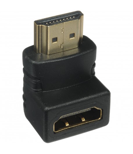 ADAPTADOR 90 graus HDMI MACHO E FEMEA                       