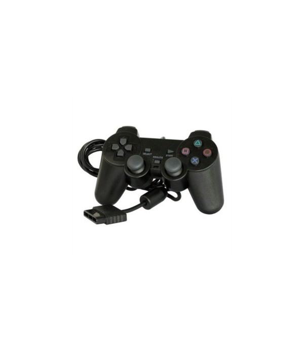 Comando Compativel  Dual Shock 2 PS2 Preto