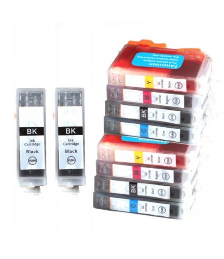 PACK DE 10 TINTEIROS COMPATIVEIS CANON PGI-520 e CLI-521    