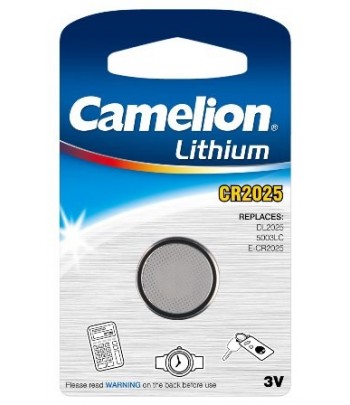Pilhas de botão Litio CR2025 3V (1 pcs) Camelion            