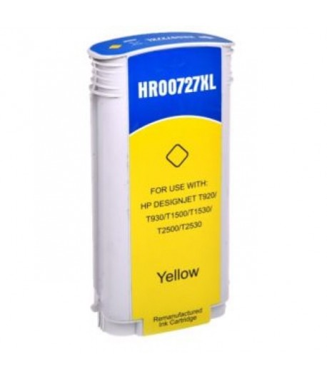 Tinteiro Compatível HP 727 Amarelo (B3P21A)